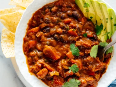 homemade vegan chili recipe