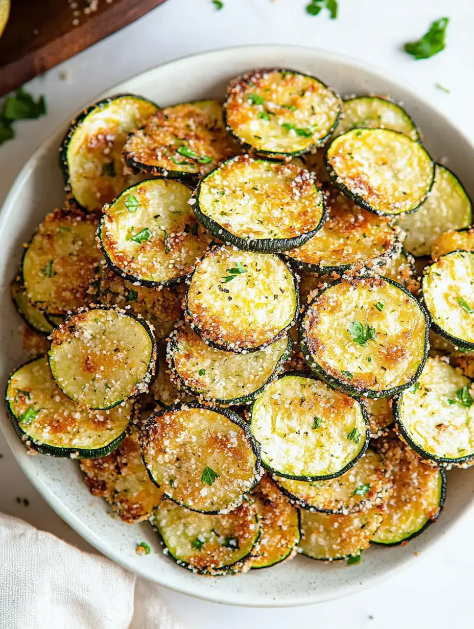 Vegan Crispy Oven-Baked Zucchini Chips Recipe