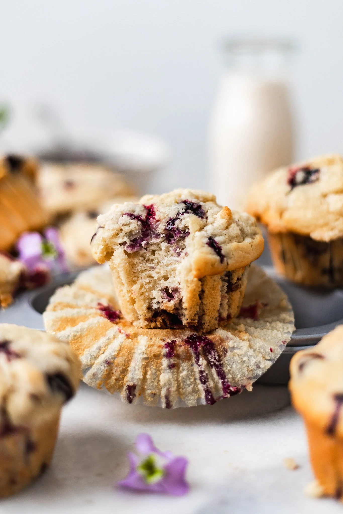 vegan blueberry muffins