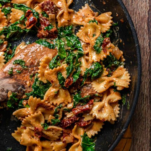 vegan creamy sun-dried tomato pasta recipe