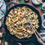 vegan mushroom stroganoff recipe