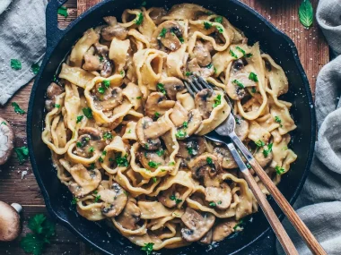 vegan mushroom stroganoff recipe