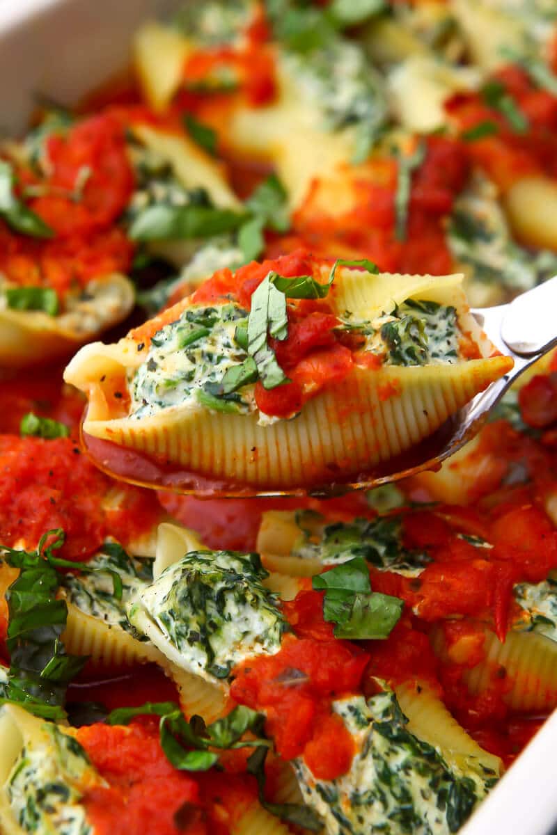 vegan stuffed shells recipe