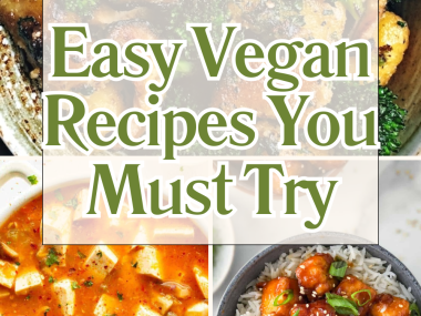 Olive Green and Beige Modern Fall Dinner Food Recipes Pinterest Pin