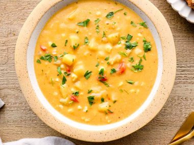 Easy Vegan Corn Chowder Recipe To Try