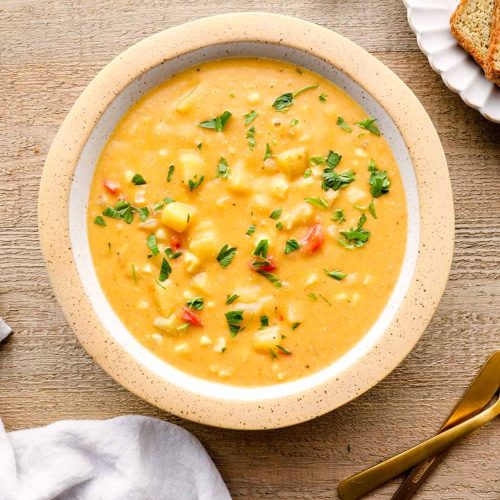 Easy Vegan Corn Chowder Recipe To Try