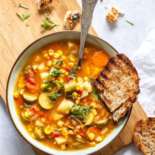 Homemade Vegan Vegetable Soup