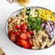 vegan chickpea pasta salad recipe