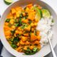 vegan sweet potato chickpea curry